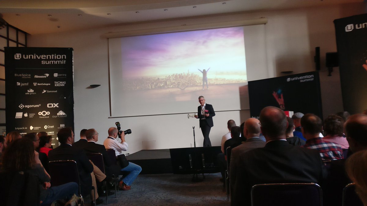 Today at #UniventionSummit in #Brehmen, meeting other open source involved people under the theme Digital Sovereignty  <a href="/opinsys/">Opinsys</a>