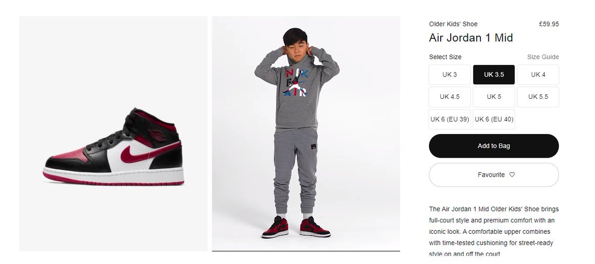 air jordan 1 mid older kids