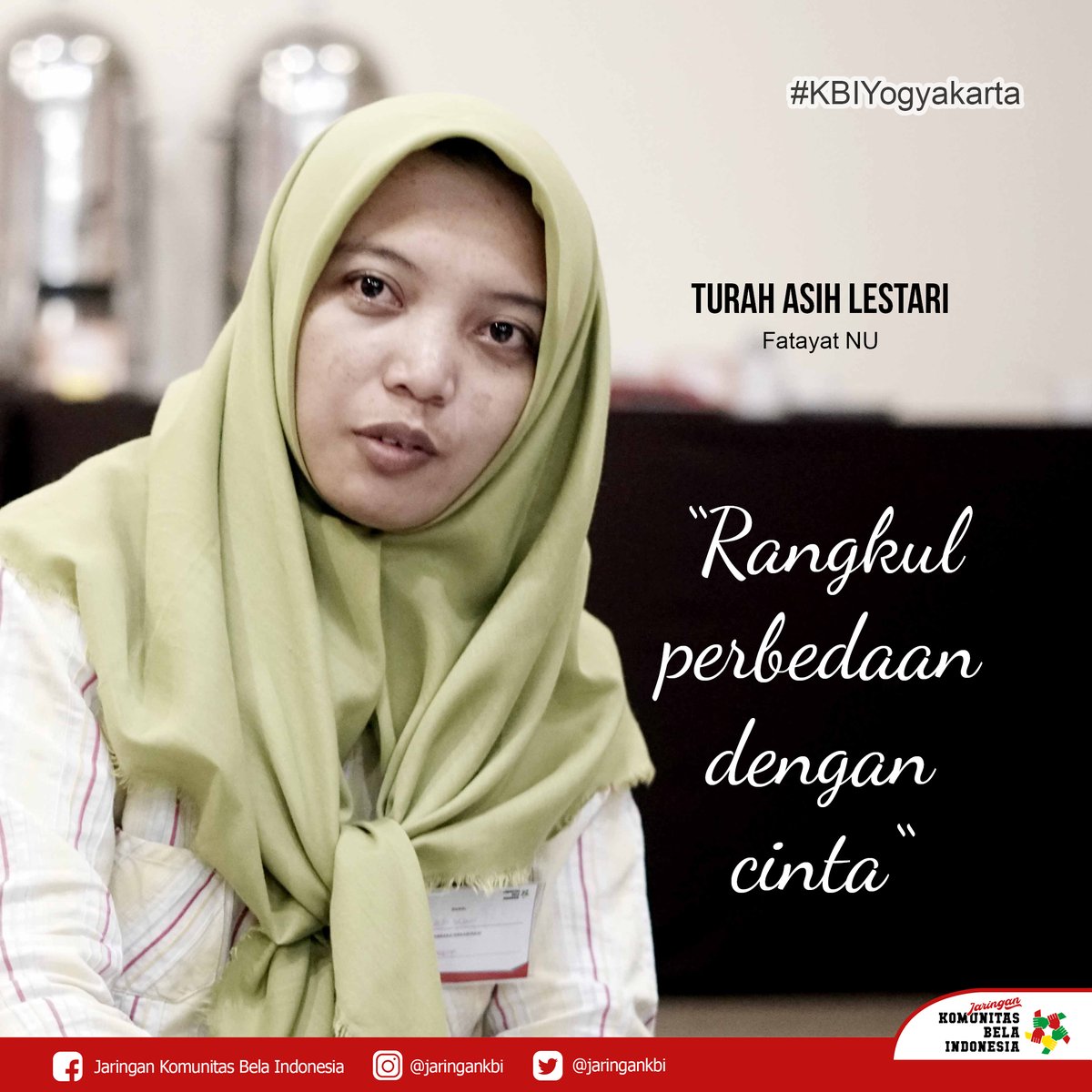 Perbedaan itu menyenangkan untuk dipelajari, dirangkul dalam kehidupan sehari-hari seperti bersahabat dengan orang berbeda agama dan aktif mengikuti organisasi yang cinta damai.

#KBIYogyakarta #KBIPancasila #pancasila #yogyakarta <a href="/KBIyogyakarta/">KBIyogyakarta</a>