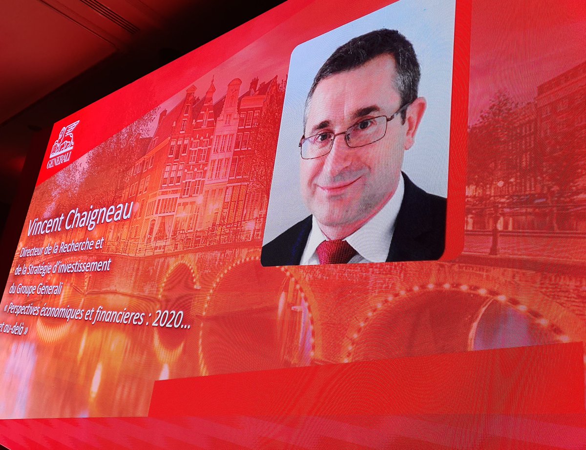 PaoliCGPI's tweet photo. 📆#Day2 🇳🇱#Amsterdam 2020
#ClubExpertsCGP @generalifrance

🎙@VincentChaigne1[Head of Research] @GENERALI Group :

《🌐 L'#Economie❓Mieux mais pas trop...》

🔎 2019=2016
⚠️ 2020 ne sera pas 2017‼
🇺🇸Us #Growth below 2% but stabilizing
🇪🇺Une Zone qui échappe à la récession
🇨🇳... https://t.co/Y8mnqRE511
