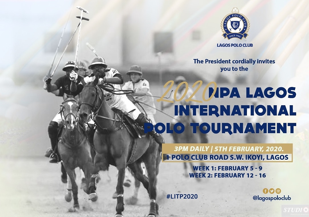 LagosPoloClub's tweet photo. It's that time of the year.
Polo is coming back to LAGOS and we are super excited about it 😃😃😃
You are cordially invited to the  2020 NPA Lagos International Polo Tournament 
📅: February 5-9 &amp; 12-16.
The countdown has officially begun 🏇🏇🏇

Main Sponsor: @gtbank

#LIPT2020 https://t.co/pSLRsHLF4i