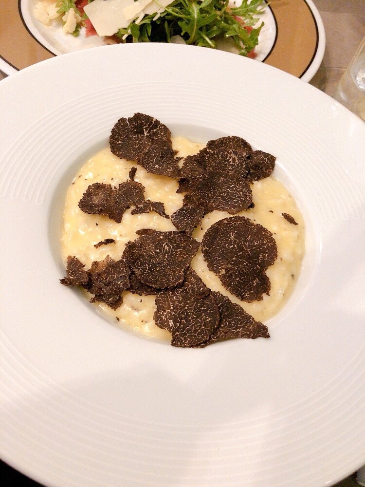 ta5712's tweet photo. パリのトリュフ専門店でランチ
メインはパスタとリゾット食べたんだけど、見た目一緒やん！
味はまあまあかなー？
アルパチーノの雲丹の��リームパスタの方が好きかなー

#ラメゾンドラトリュフ
#paris
#ランチ https://t.co/9cC9mhIw9k