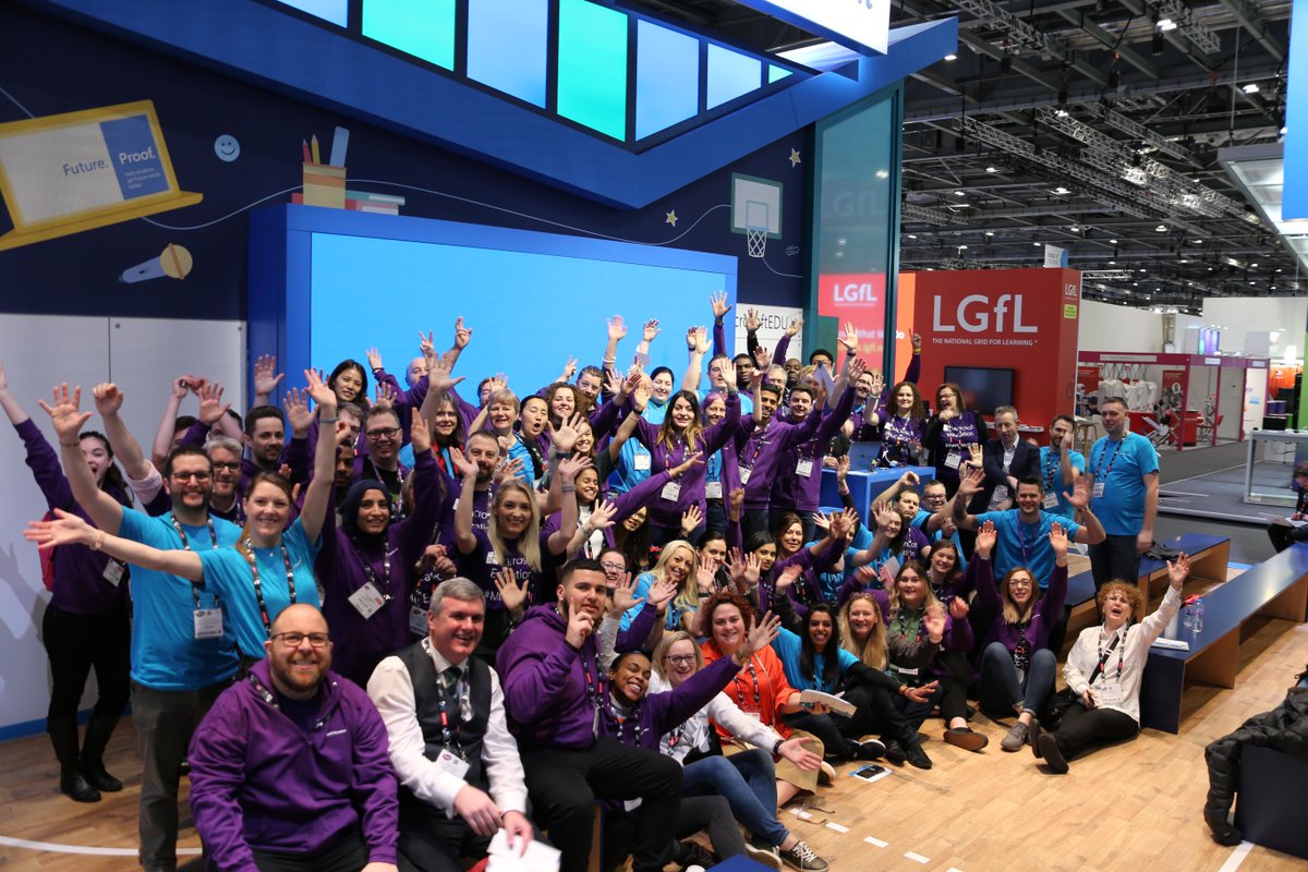 Team Microsoft Edu are ready for Day 2 at @Bett_Show! 🚀

Join us at the expo to talk accessibility, <a href="/PlayCraftLearn/">Minecraft Education</a>, @Flipgrid, STEM and so much more!

Learn more about the Microsoft experience at Bett: msft.it/6012Tk2Nn

#Bett2020 #MicrosoftEdu #edtech #education #bett