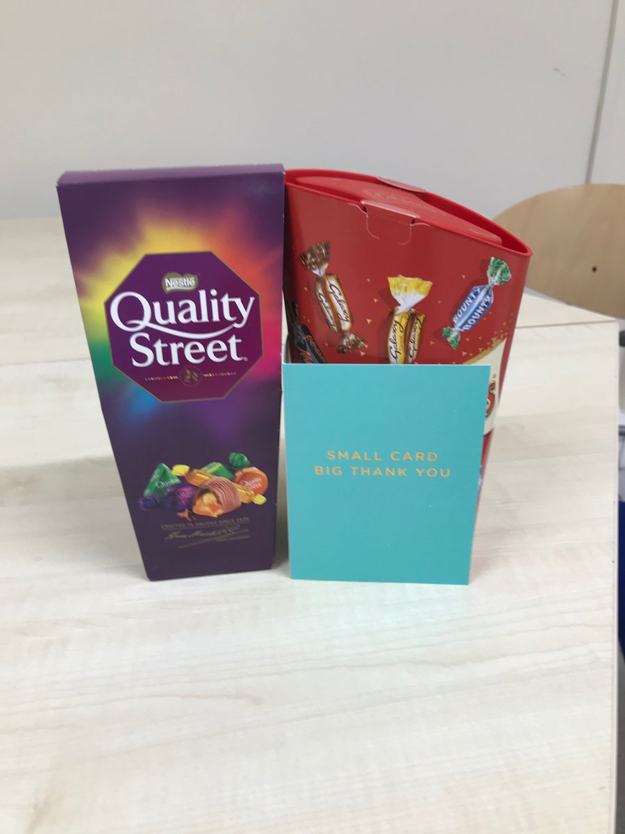 Lovely presents for our first anniversary of the optimal lung cancer pathway much appreciated!  from our Head of nursing today, <a href="/UHLsue_mason/">Sue Mason</a> <a href="/JanePickard9/">Jane Pickard 💙</a> @UHLfox <a href="/UHLcancercentre/">UHL Cancer Centre</a>