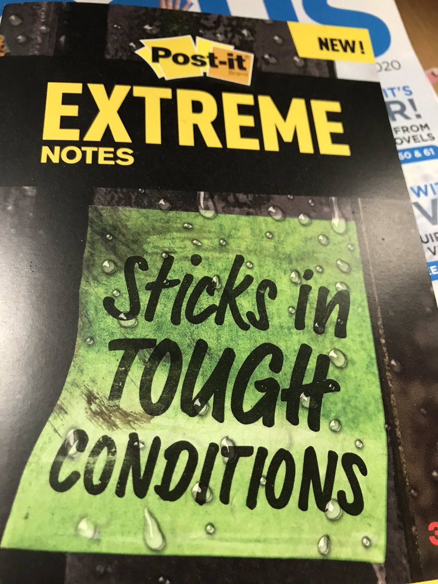 SevernOffice's tweet photo. Have you tried these NEW Extreme Post-it notes? Did you know you can even put them in the freezer @3M @Postit #extreme #extremenotes #postit #officeaccessories #officesupplies #stationery #multiuse https://t.co/Wo2oIIRm7J