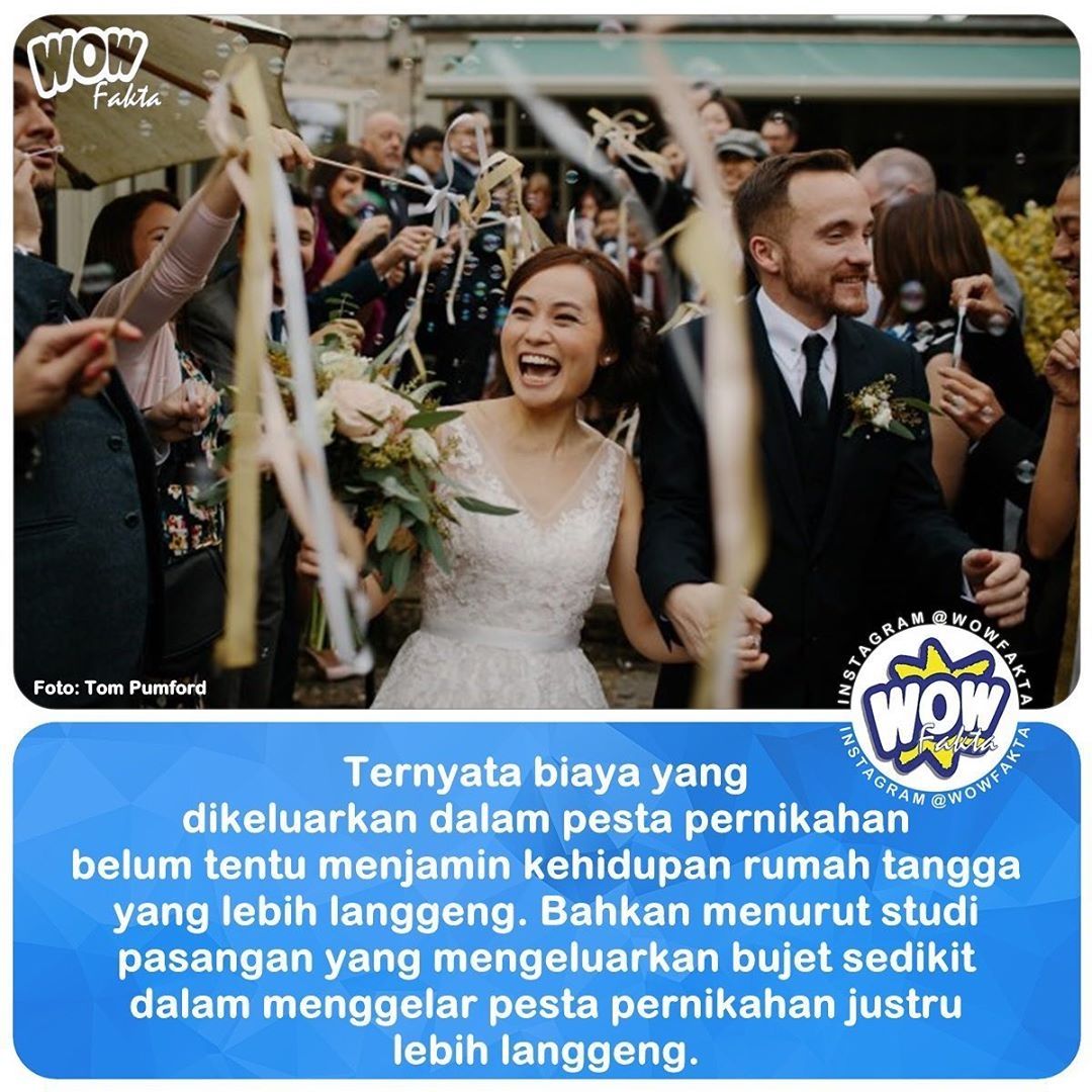 kontenwow's tweet photo. Melansir Brightside, studi yang dilakukan di Emory University itu meneliti hubungan antara biaya pernikahan dengan lamanya waktu pernikahan. Penelitian tersebut melibatkan lebih dari 3.000 orang yang menggelar pesta..⤵️
.
.
https://t.co/Q0Ie559uqC
.
. https://t.co/H5EpI16Bfk