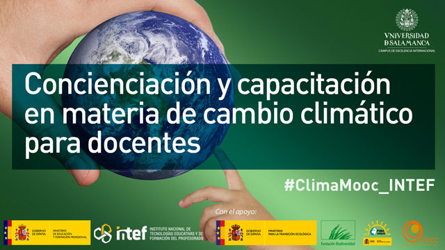 educaINTEF's tweet photo. La educación es un elemento crucial para movilizar a la sociedad en materia de adaptación y mitigación del cambio climático.  Entramos en la recta final del #ClimaMooc_INTEF. 
¿Qué podemos hacer desde la educación? https://t.co/nVhcQnEYEB https://t.co/sPsbvtxNMJ