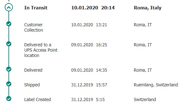 stradyfg's tweet photo. @UPS @UPShelp @UPSHelp_IT @UPSHelp_CH Dear THIEVES, paid for an express CH to IT on the 31st exp 3rd Jan.On 7th still not delivered, I asked to be returned. You told me 3 days. Today is 23rd I still don't have my package which has medicines!None knows anything at customer service https://t.co/eD7zMSE4Yr