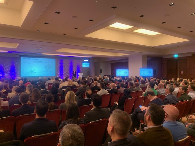 PCI_London's tweet photo. Absolutely packed room for Michelle Griffey @CommunisisGroup opening the 20th PCI London event @eCrime_Congress #PCI20 explaining why and how you integrate PCI DSS, security and privacy. https://t.co/a758TI3pf5