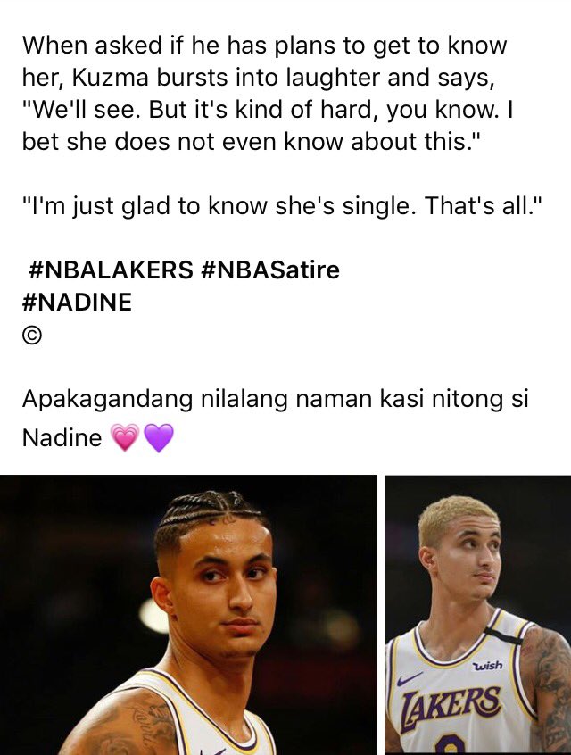 Mm On Twitter What Are Your Thoughts On This Nadinelustre Kylekuzma
