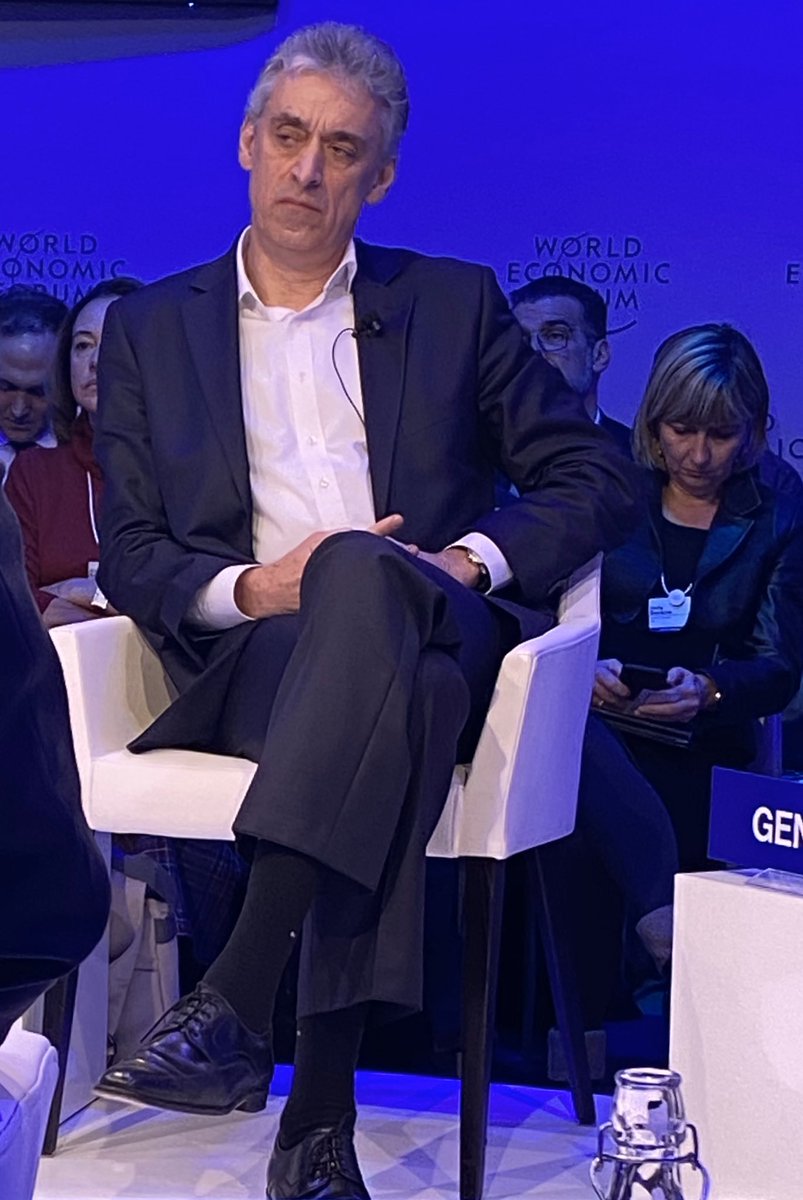 “Negative interest rate is really a hidden tax- why don’t we just give it back to our citizens?” Frank Appel@#WEF2020