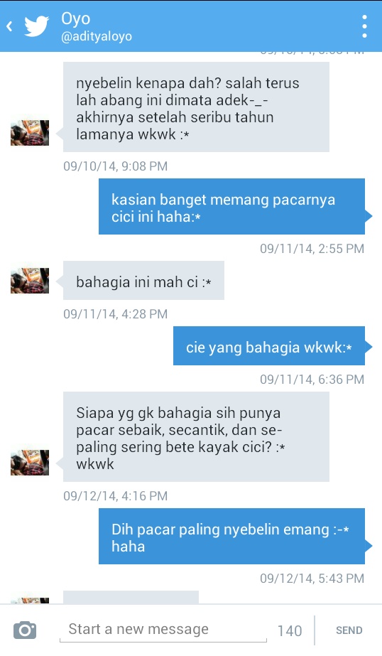 pramucicii's tweet photo. iseng buka gdrive trus nemu satu folder isinya ss chat sama oyo 5 tahunan lalu. 
sealay itu ya kita?
hahaha https://t.co/En8c5ZXmII