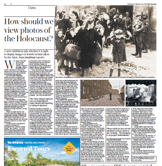 EtanSmallman's tweet photo. History is written by the victors, they say. But when it comes to the visual record of the ghettos and concentration camps, the Nazis still reign supreme.
The moral dilemma of Holocaust photography - my piece in @Telegraph:
#HMD2020 #EyeAsWitness
https://t.co/IkD7Pg598m https://t.co/wb5LjHQeoo