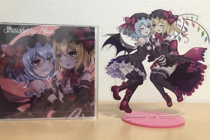 #紅のひろば で頒布するレミフラアクスタ!届いた!
15cm×15cmでめっちゃ可愛く作れて大満足..........2枚目は大体のサイズ比較....... 