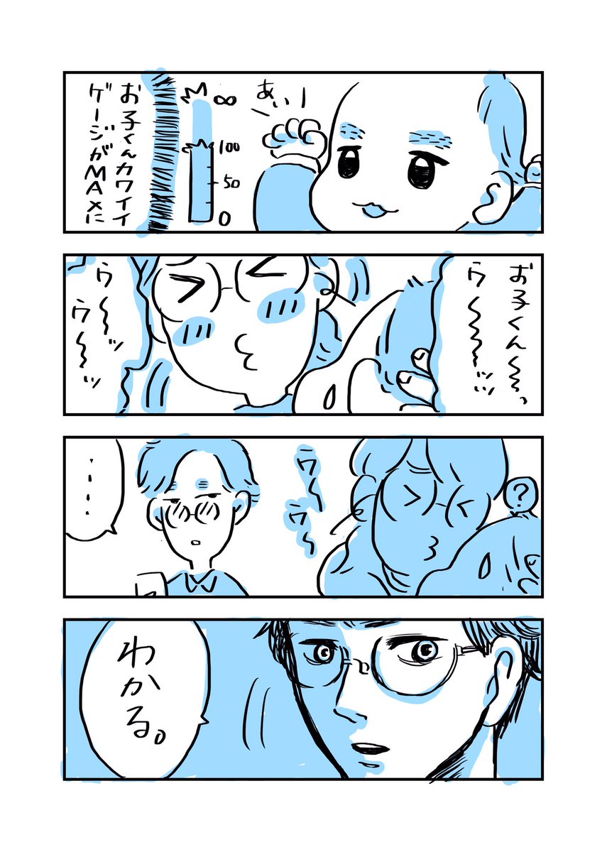 チューしたいというよりは、食べてしまいたいに近いです
#育児漫画 