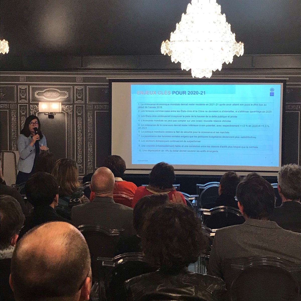 Jeudi dernier à Lyon, nous partagions avec vous les perspectives de 2020 lors de notre conférence avec @AFTE_France et présentée par <a href="/ana_boata/">Ana Boata Daniele</a>, directrice de la recherche macroéconomique chez @eulerhermesFR. Merci à Ana pour ses insights et à nos invités pour leur participation!