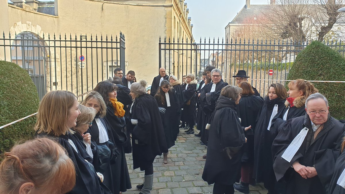On continue la mobilisation. Rentrée solennelle du Tribunal judiciaire de Chartres.