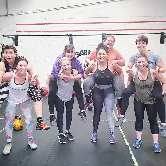 Fitness has too be fun right? If you dont enjoy doing something why do it in the first place. 
As a coach its great to join in with the members...after all you have to practice what you preach..surely? 
20Rounds FT 
16 Squats
8 Devils Press
20 m Buddy Carry

Smiles all round…