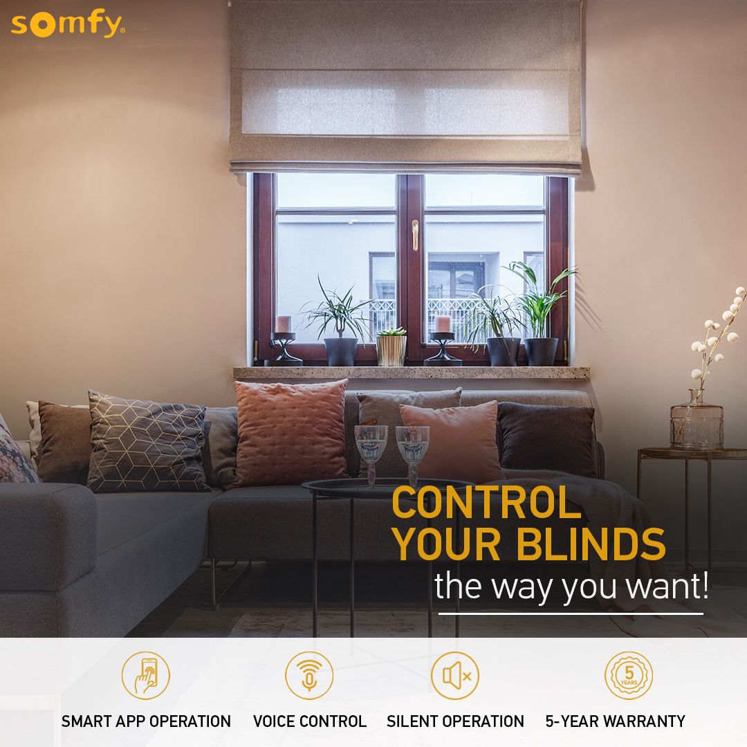 SomfyIndia's tweet photo. Make your home the talk of the town with our stylish and innovative motorization solutions. Be it blinds, curtains or more; we’ve got all that you need!

#somfyindia #somfyhomes #automation #automaticblinds #somfy #smarthome #homeautomation https://t.co/q4aXVFccV9