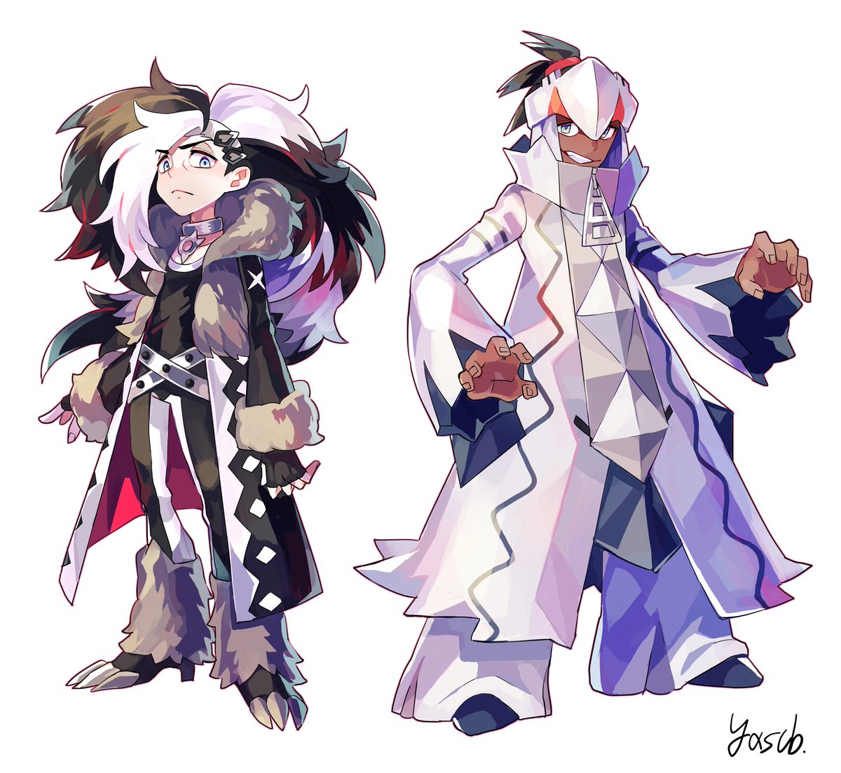 キバナ ネズさんとキバナさん 切り札エディション 剣盾 やすばるのイラスト キバナ ネズさんとキバナさん 切り札エディション 剣盾 やすばるのイラスト