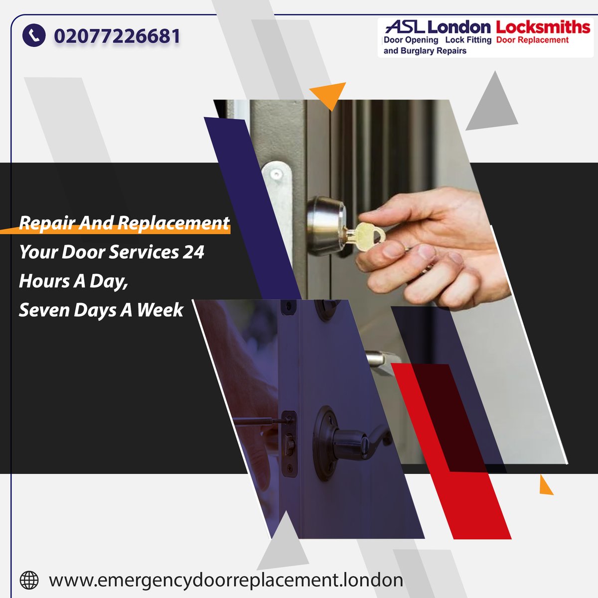 Repair And Replacement Your Door Services 24 Hours A Day, Seven Days A Week
bit.ly/2RDuN6E
#emergencydoorrepair 
#emergencydoorreplacementlondon