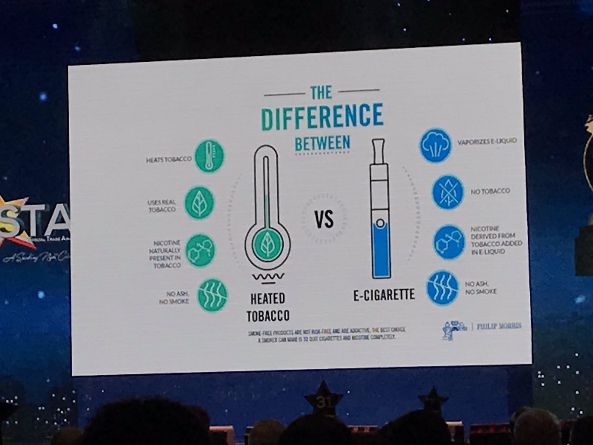 spicedherbs's tweet image. #ATM #PMFTC
Difference between heated tobacce and e-cigarette