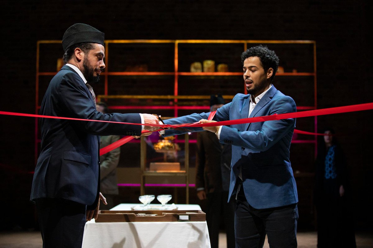 TheRSC's tweet photo. Tonight is the final performance of A Museum in Baghdad in Stratford-upon-Avon 😢 If you've missed it, you can catch it @KilnTheatre in London from April! 

📸 Ellie Kurttz (c) RSC. 

#RSCMuseum https://t.co/fz7ReWST5K