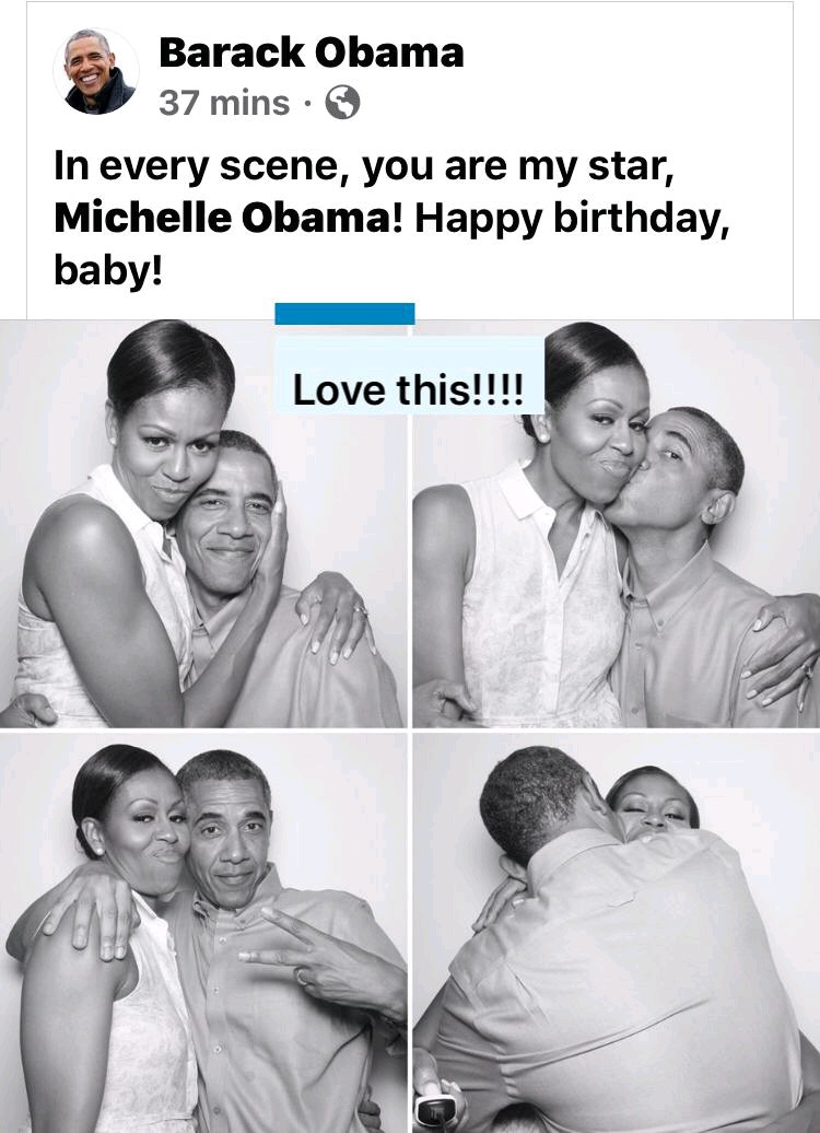 HAPPY BIRTHDAY                          
 Michelle Obama 