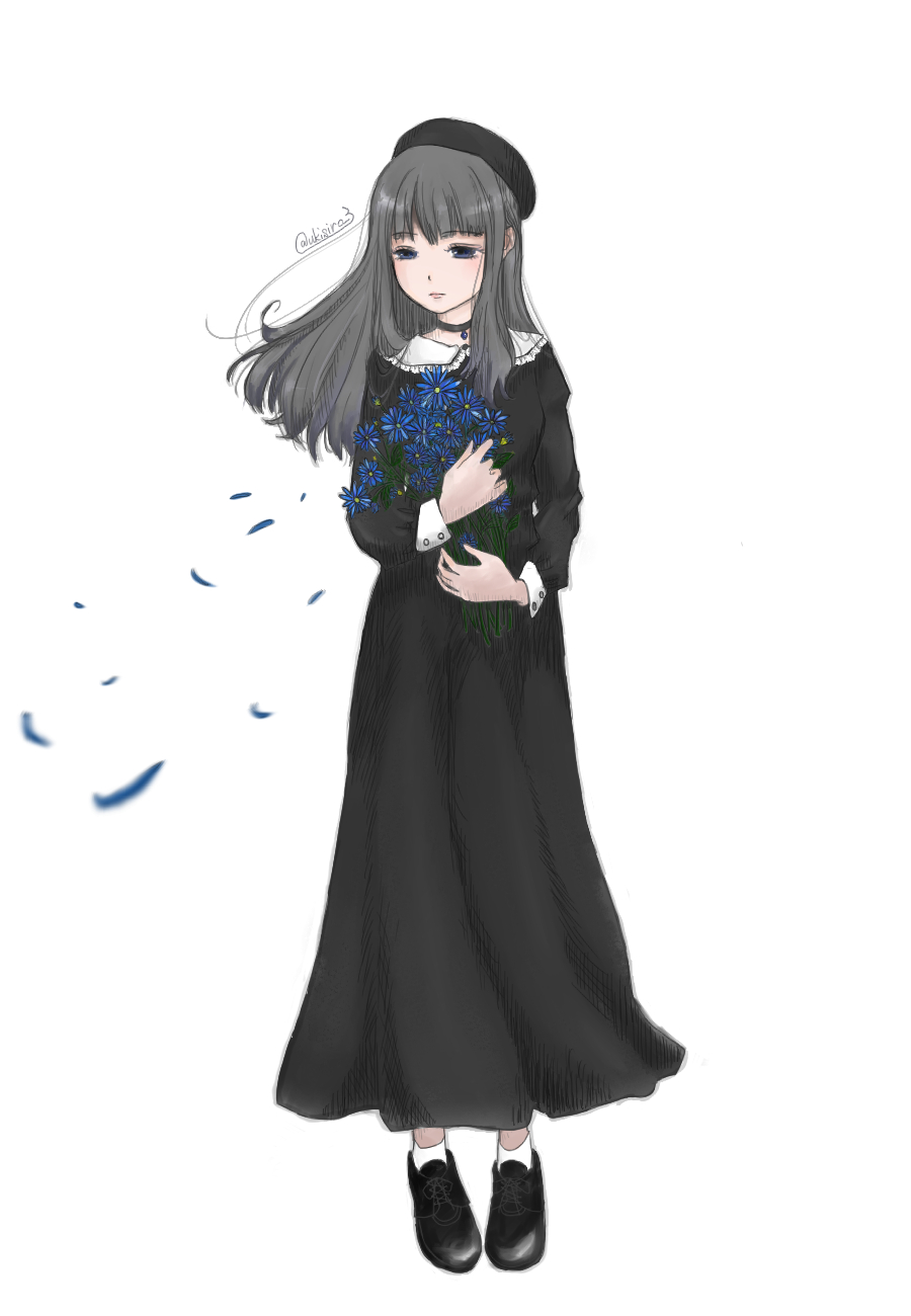 تويتر うきしろ على تويتر 青い花の女の子 イラスト好きさんと繋がりたい イラスト T Co Znzub4rmhm