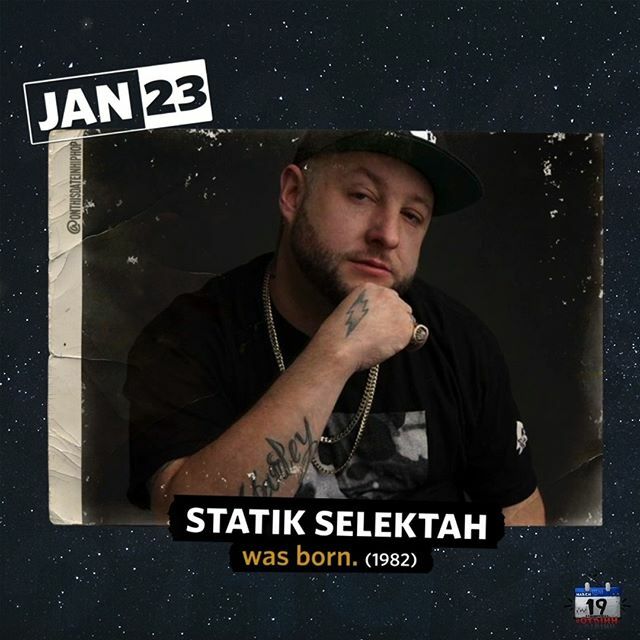 bleepthabastard's tweet photo. #OnThisDateInHipHop, Patrick @StatikSelekt Baril was born... #StatikSelektah would grow up to: (1) start #DJ'ing in middle school, (2) be inspired by #DJPremier (3) be known as #DJStatik, (4) host #TheBeat 102.7 on #GTA, (5) release 8 albums and (6) beco… https://t.co/YJYwNFEx1t https://t.co/sIhWqSJAKQ