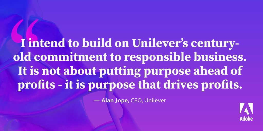 AdobeNederland's tweet image. Great core values shared by @Koelew from @Unilever&apos;s CEO, @alanjope. #CXMSpace