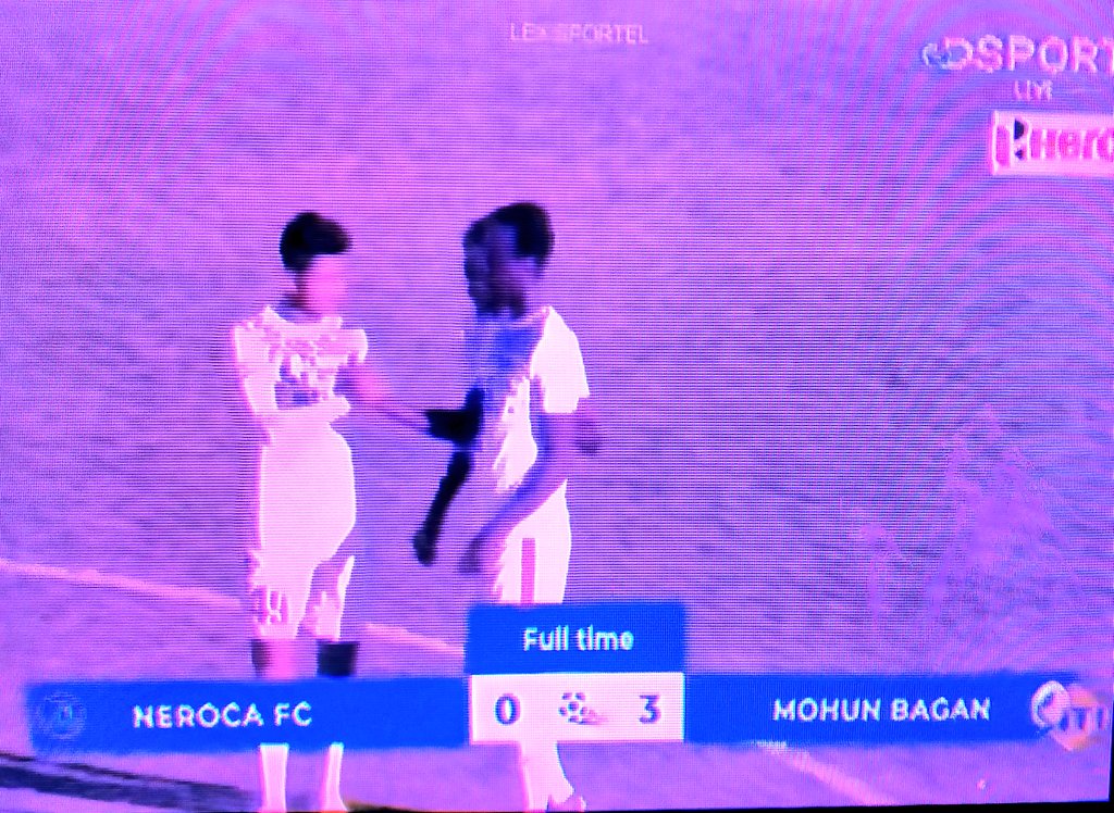souravscorner's tweet photo. Another Comprehensive and Dominating 3-0 win by @MohunBaganFans vs @NerocaFC !! Naorem opens the scorsheet, Papa Babakar Diwara increse the lead 2-0, then Komoron Tursonov extended it into 3-0 at the end!! Top 🔝 of the Table!! #HeroIleague #NFCMB #Mariners https://t.co/4H6xOr5Y2r