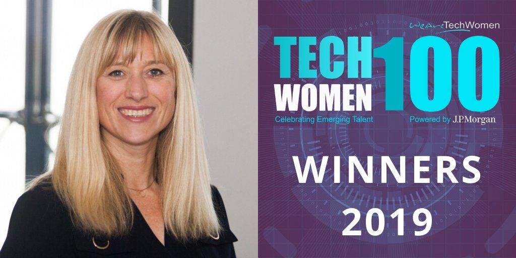 WeAreTechWomen's tweet photo. Well done Kamila Hankiewicz @hankka_ (@untritecom @GirlsinTech_ldn), Elle Tweedy @elletweedy (@FutureGov) Rachel Vann @vann_rachelvann (@LBGplc) and Jaimini Chandarana @jai5 (@BBC) for all being winners of the 2019 #TechWomen100 awards! Congratulations! 

https://t.co/mL1FMRnW52 https://t.co/hZOzDApYB6