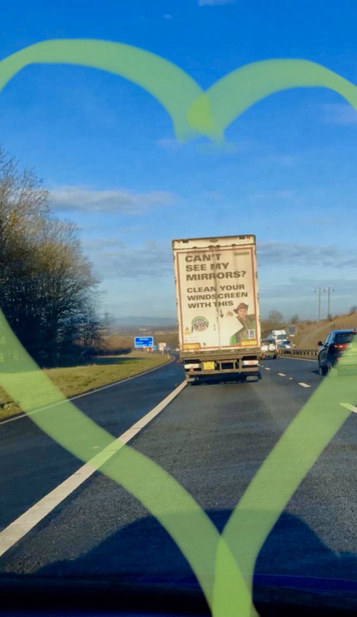 Joe_Ferrera's tweet photo. Keep moving! Keep trucking. Keep those mirrors clean. #Beseen @Plenty_UK and thanks ๐๐ฝ @Henda178 for making me laugh #๐ that hard. #JuanSheet #Icon #JuanSheetDoesPlenty #DriveSafely #LorryDrivers #๐ https://t.co/CWZm1rW9Dg