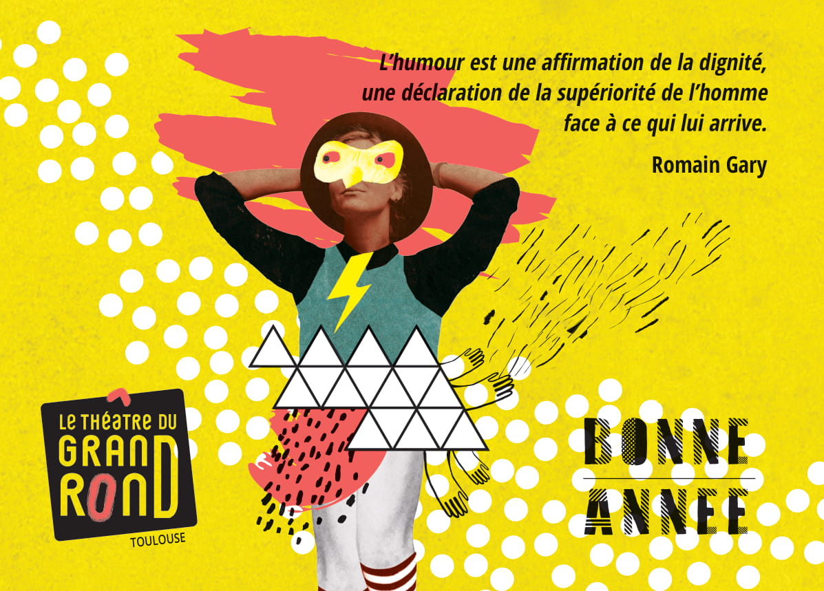 Eyekard's tweet photo. 🎭 Le #Théâtre @LeGrandRond vous présente ses meilleurs #vœux pour cette nouvelle année, en #CartePostale. 😉 https://t.co/ebwrZfjRrS