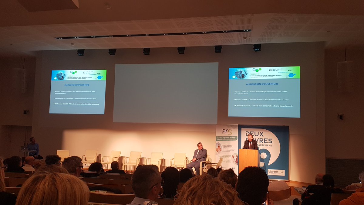 BarbadeValentin's tweet photo. Colloque PAERPA à Niort : Dominique Libault évoque la nécessité d'une coordination clinique de proximité pour favoriser le fonctionnement du parcours de la personne âgée https://t.co/iIDMSKxaEd