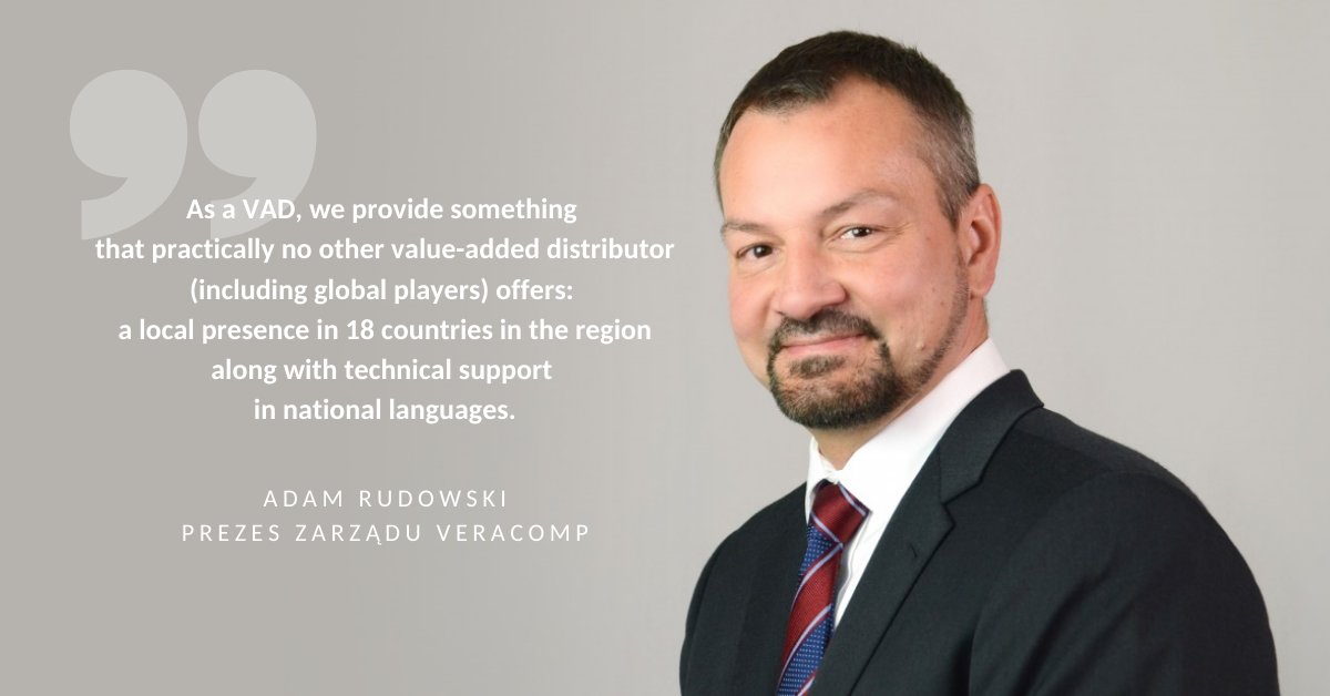 VeracompCZ's tweet photo. Veracomp Groupě se daří! Za rok 2019 jí vzrostly tržby o 15%, došlo k rozšíření distribučních smluv do nových zemí a posílení modelu #VAD. Tak popsal nejvýznamnější úspěchy Adam Rudowski, CEO a Chairman Veracompu, v magazínu IT Reseller. 

#veracomp #veracompgroup #itdistributor https://t.co/3DnwNPQ1kh
