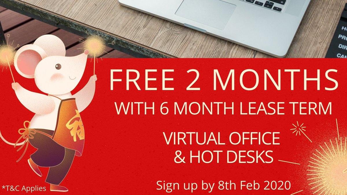 CityServOffices's tweet photo. Check out our Chinese New Year Promotion!
Sign up now before 8th February 2020!
#cityservicedoffices #cny2020 #cnypromotion #servicedoffice #promotion https://t.co/hdxQrGLcU1