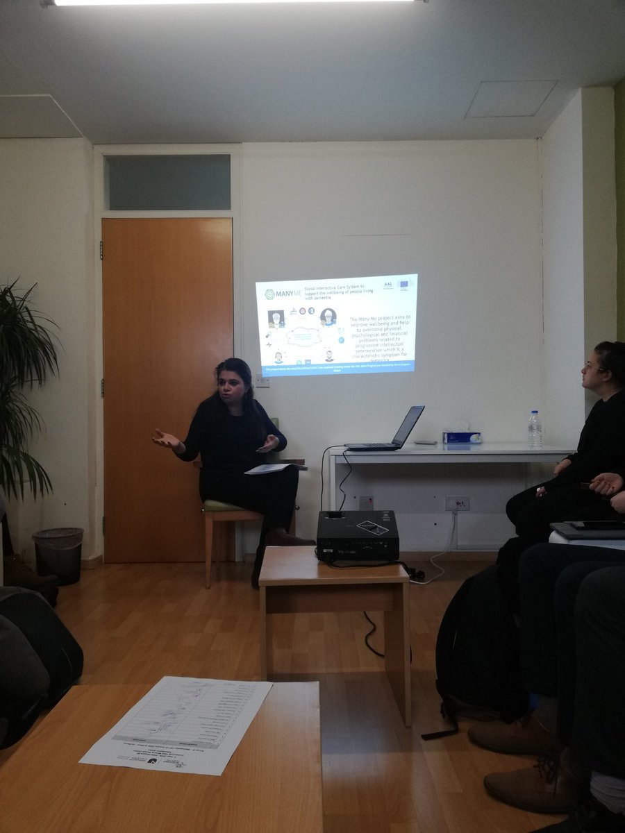 Many___Me's tweet photo. 👩‍🎓We were proud to present Many-Me solution at the Medical School of the University of Nicosia! Big challenge and great feedback!👏👏👏

https://t.co/CLCtsP7m3W

 @AALProgramme #UVP #ageingwell #Alzheimer #dementia @UNIC_med https://t.co/ZwEIA7rJ49