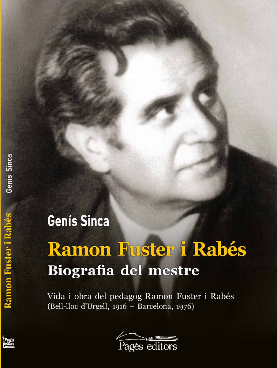 FCollserola's tweet photo. Aquest vespre es presenta a les 19h al @cdlcat la biografia que @GenisSinca ha escrit sobre Ramon Fuster i Rabés, un dels pedagogs més importants del segle XX i fundador de l'escola Tagore, actual @EscolaRFuster #EduquemAmbTu https://t.co/rPgnfp5snl
