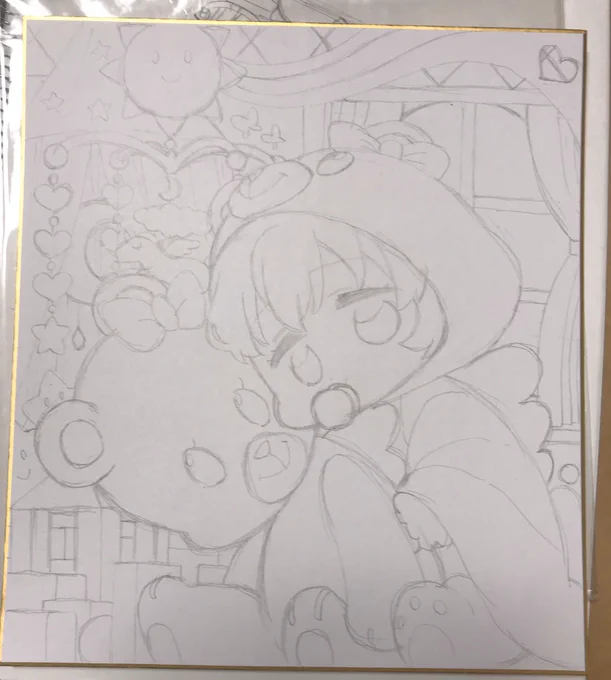 芸カ用の色紙かきかき 