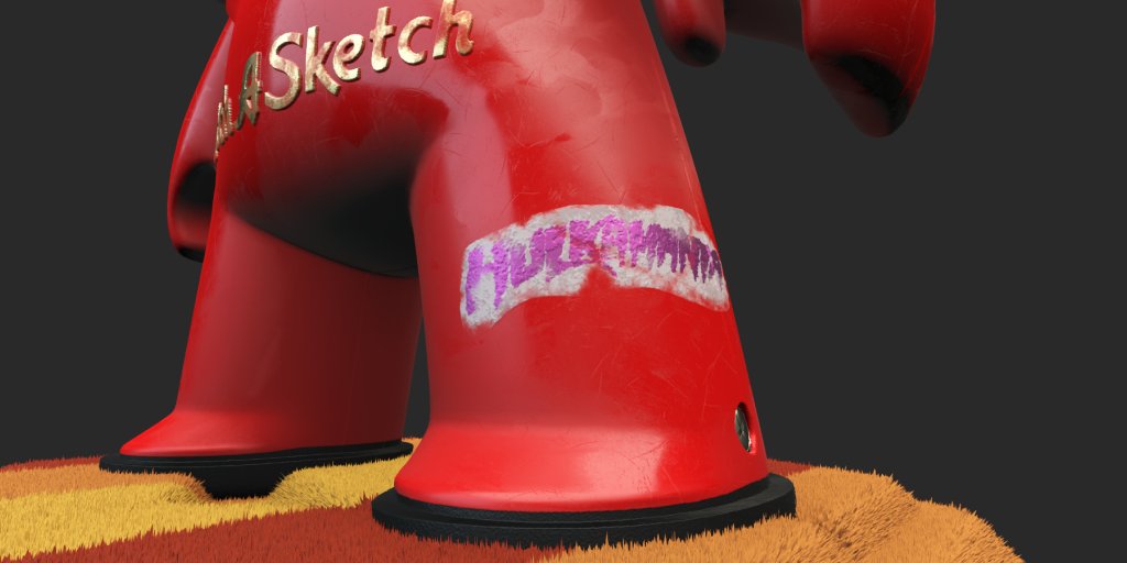 mackinetic's tweet image. Almost finished with the #MeetMat2 challenge. Workd on some retro stickers and the Etch-a-Sketch logo as well as making a start on the 1970’s style rug.

#createwithsubstance #substancepainter #gameart #madewithsubstance #digitalart #cgi  #graphicdesign #toyart #3D #WIP