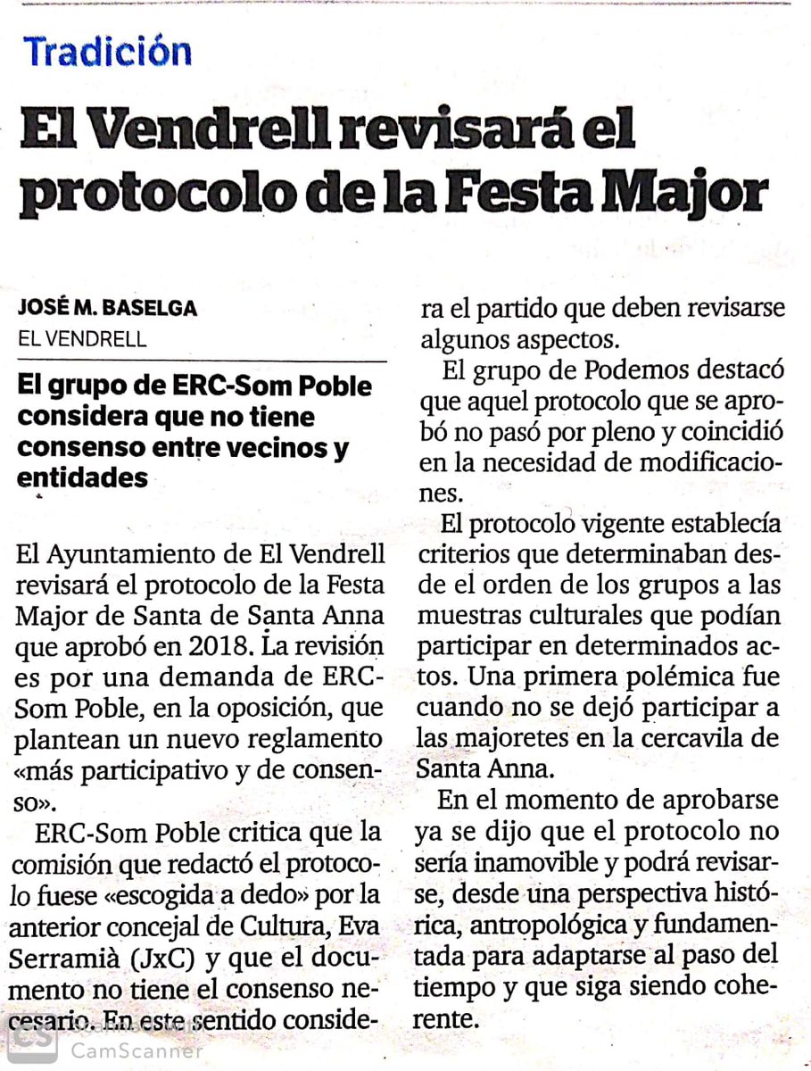 AMSantaAnna's tweet photo. Artículo de prensa #agrupaciosantaanna #somcultura #somoscultura https://t.co/JbI4DrsNi6