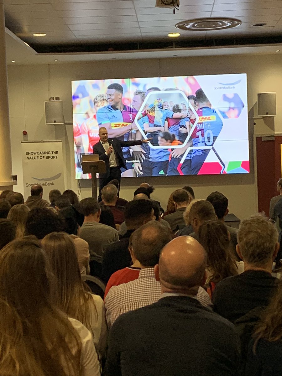 SportValueBank's tweet photo. Head of @quinsfoundation @marcleckie getting us underway. 

#SportVB https://t.co/PLT12CicVb