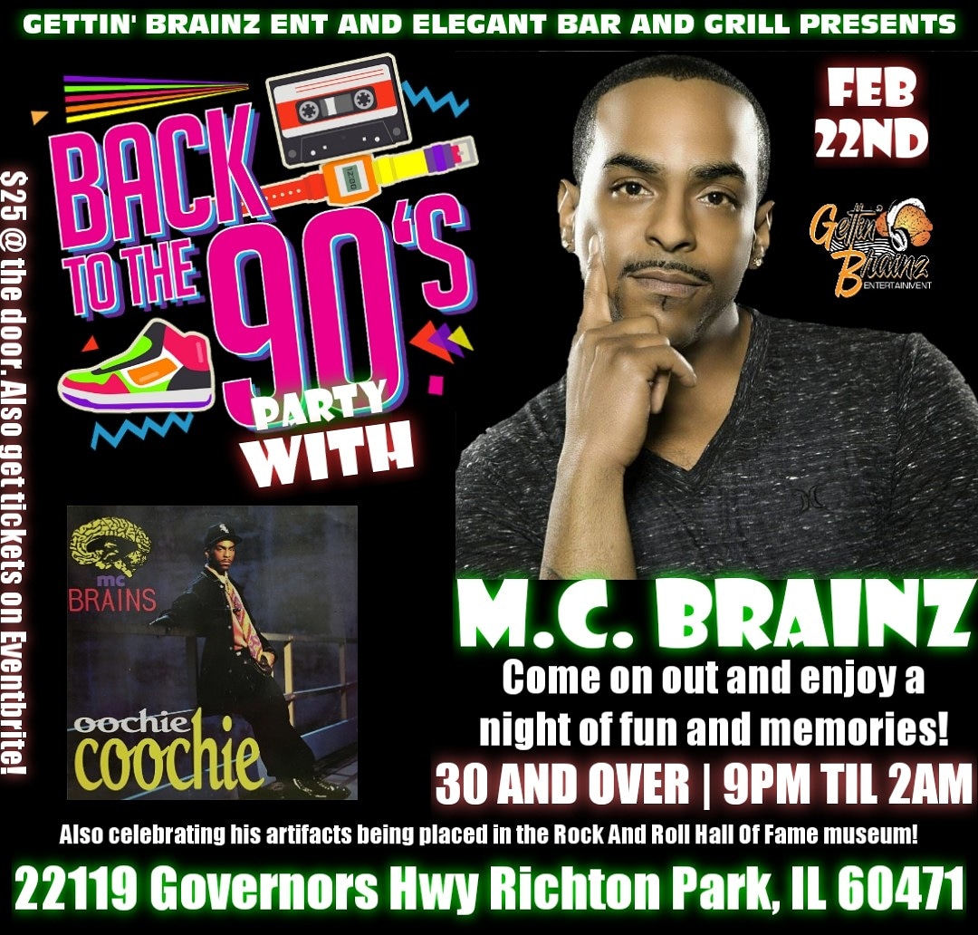 Good morning! 😁
Chicago, Richton Park, and surrounding cities! Yep! 😉 Here I come! 😊💪🏾🚀🚀🚀🚀 This party is about to be jumpin! To get tickets online simply click the link below while tickets last! 
eventbrite.com/e/back-to-the-…
#mcbrainz #mcbrains #Chicago #richtonpark #90sparty