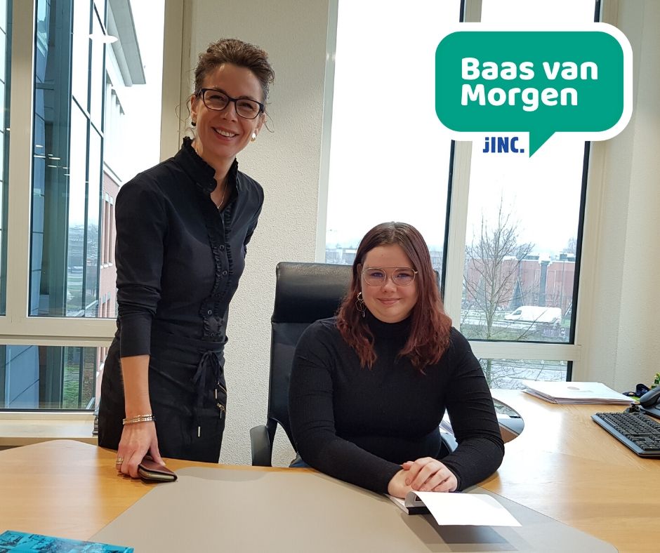CSUcleaning's tweet photo. Vandaag hebben wij een nieuwe directeur in onze boardroom: Kaylee van de Wijngaard, (14 jaar). Voor #JINC #BaasVanMorgen neemt zij voor één dag de rol over van Suzan Stadhouders, lid Raad van Bestuur. Het wordt een onvergetelijke dag! #BossofTomorrow #LaatDeToekomstVandaagLeiden https://t.co/Eg0ngise9N