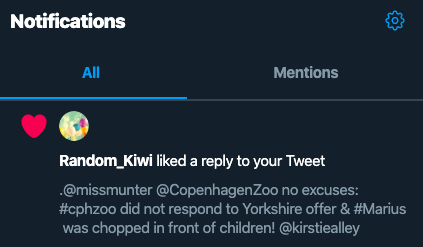 missmunter's tweet photo. Hvem sidder i 2020 og liker et tweet fra 2014? 

(Men fint nok, så fik @CopenhagenZoo da også øje på tweetet fra dengang) #mariusgate https://t.co/mIZ5XhAQsf