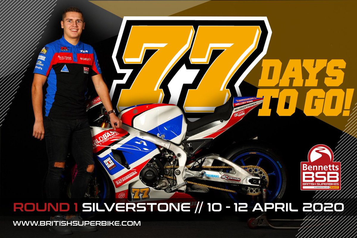 It's @kyleryde day in the 2020 @bennetts_bike BSB countdown! 77 days to go until the @SilverstoneUK season opener