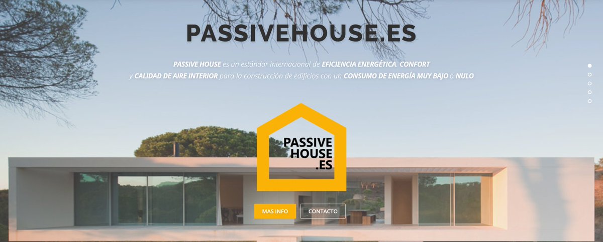 PassivehouseES's tweet photo. Estrenamos web: https://t.co/rOR8Younih
Ha sido un gran trabajo de todo el equipo de DMDV Arquitectos para divulgar el estandard Passive House!!! 
#passivehouse #casaspasivas #passivhaus #sostenibilidad #CambioClimatico #nzeb @DMDVA https://t.co/ewlM4rDoM6