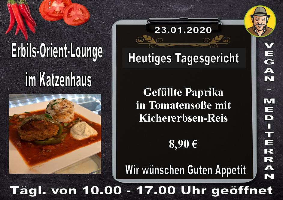 [Anzeige/Online-Success-4Business]

Heutiges Tagesgericht in unserer #ErbilsOrientLounge im Katzenhaus (#TierheimMünchen)

> Gefüllte Paprika in Tomatensoße 
mit Kichererbsen-Reis

Wir wünschen Guten Appetit ! facebook.com/VeganMediterra…